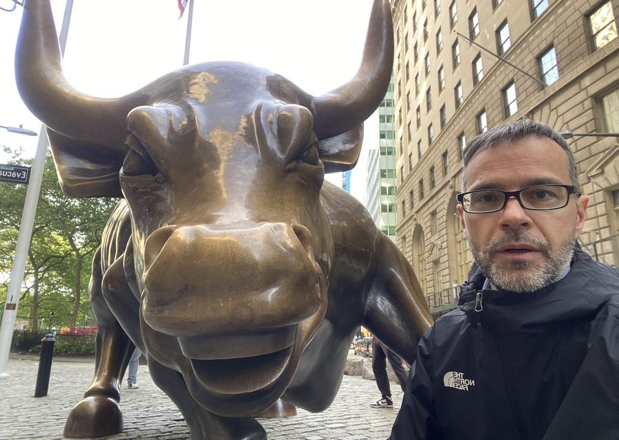 Michele Brizi a Wall Street, New York